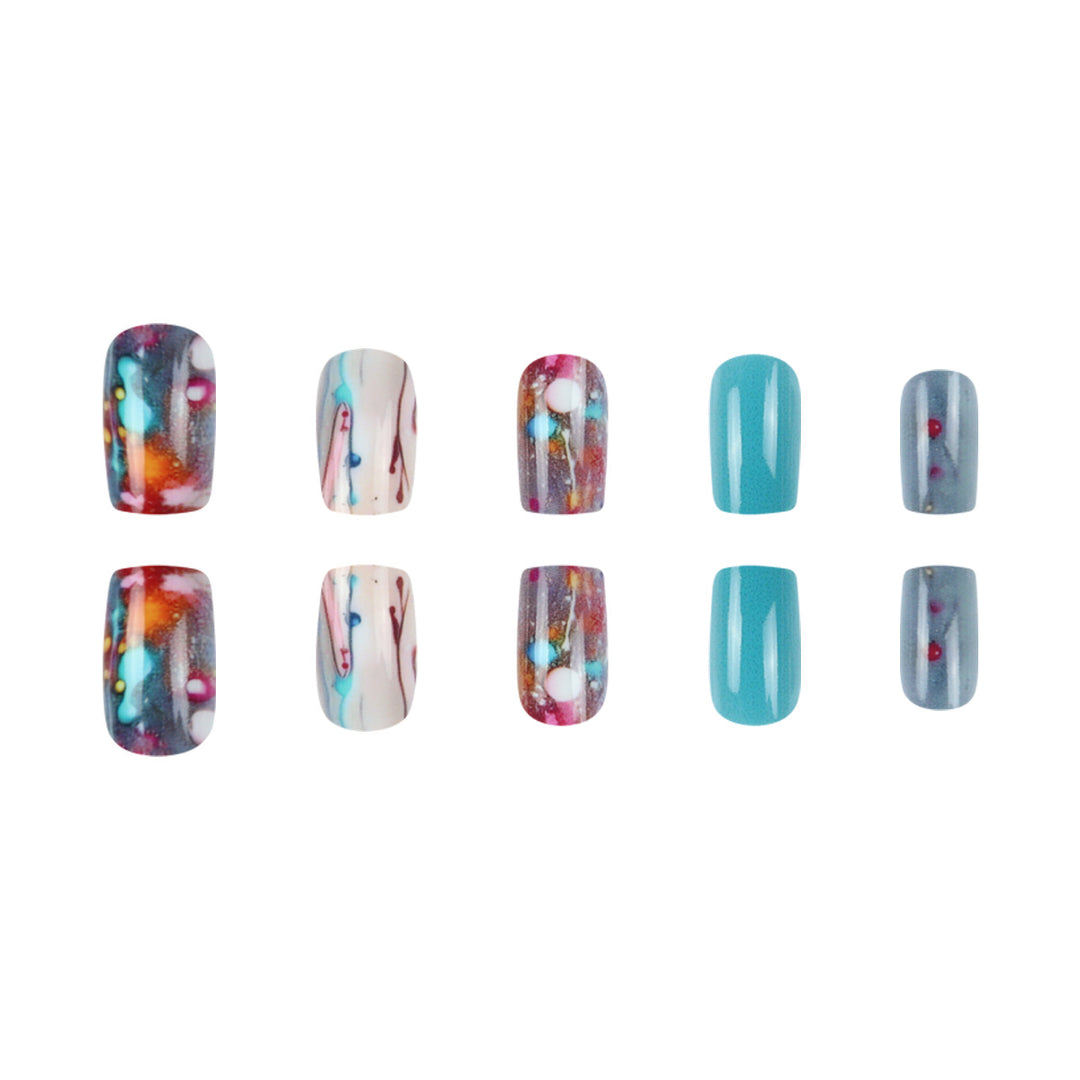 Artistic Splatter Nail Art Press-On Nails Kalsten