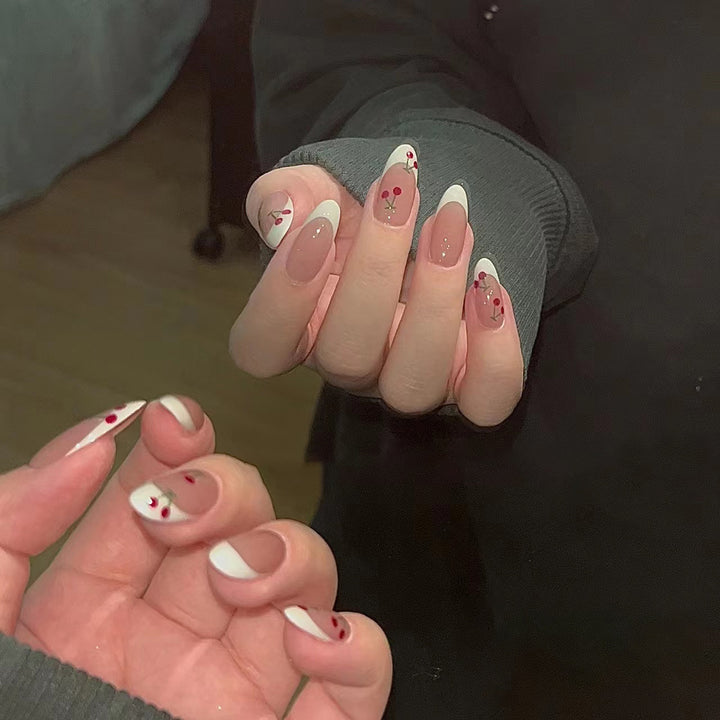 Floral Design False Nails
