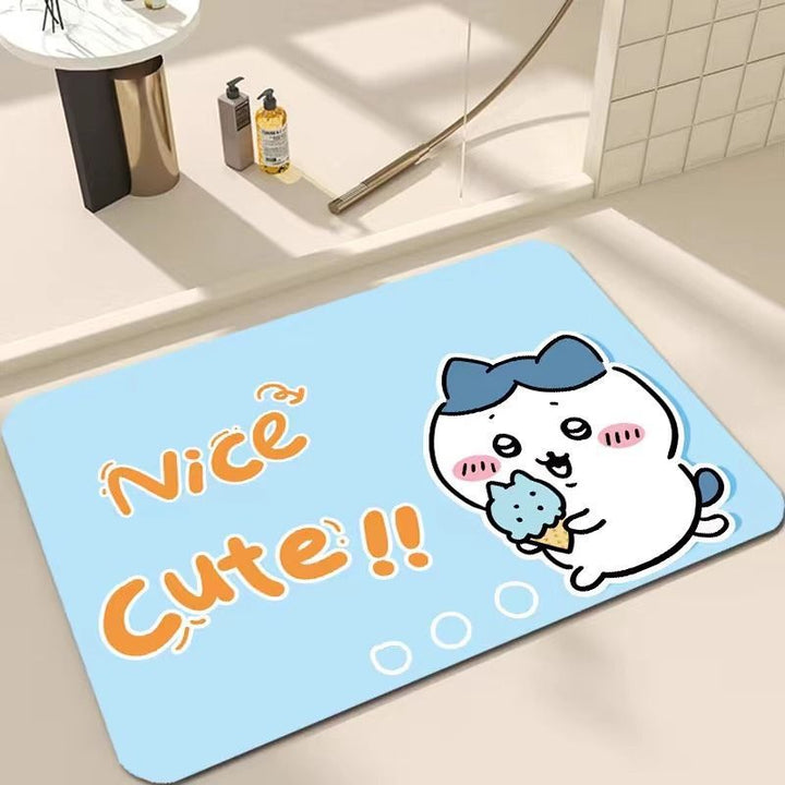 Cartoon-Themed Soft Plush Bath Mat