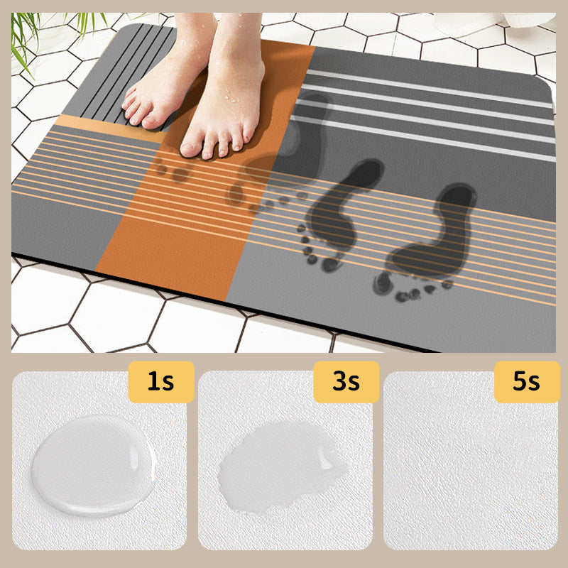 Abstract Geometric Pattern Bath Mat