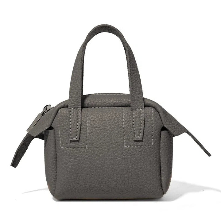 Compact Textured Handheld Satchel Kalsten