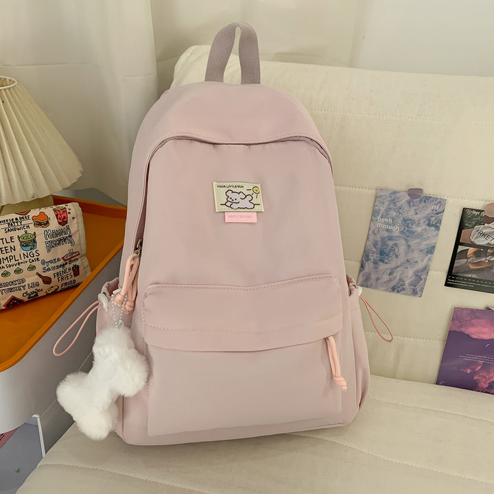 Cute Plush-Embellished Casual Backpack Kalsten