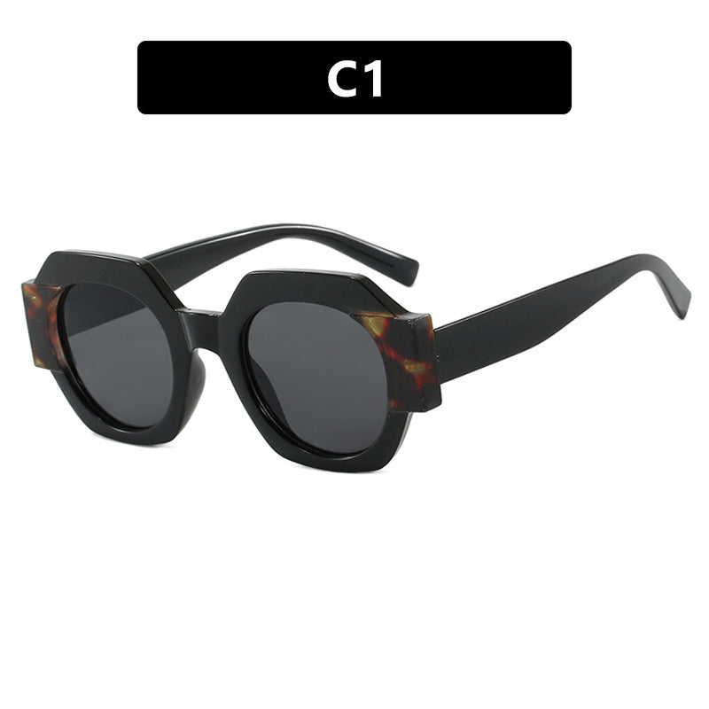 Ladies trendy sunglasses in hexagonal design Kalsten