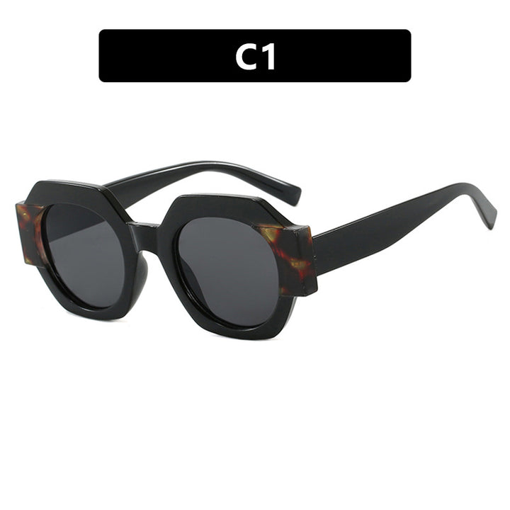 Ladies trendy sunglasses in hexagonal design Kalsten