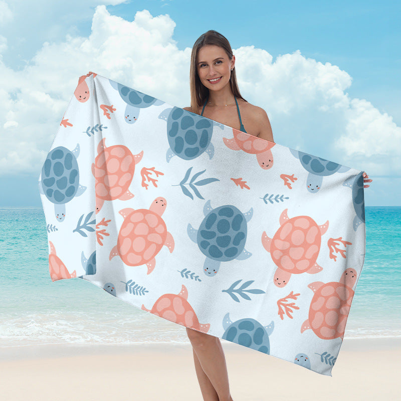 Beach towel with maritime star pattern Kalsten