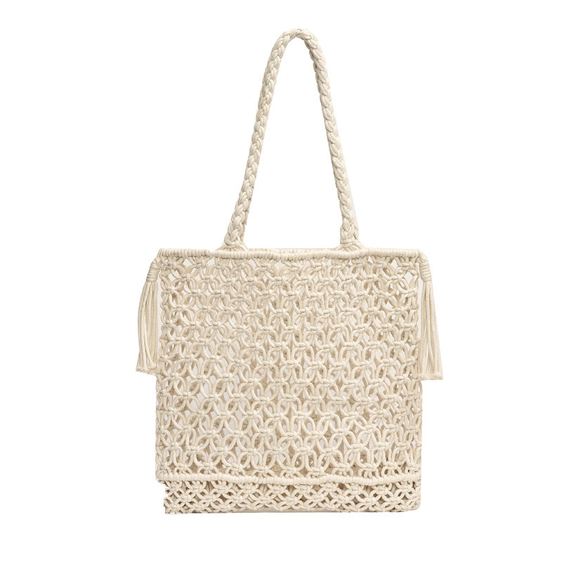 Handcrafted Woven Beach Tote