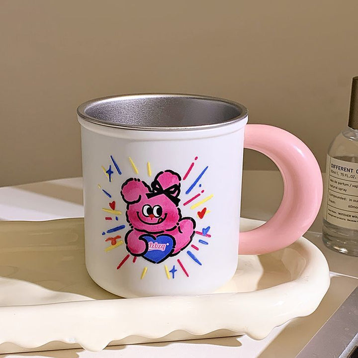 Ceramic mug with playful animal design Kalsten