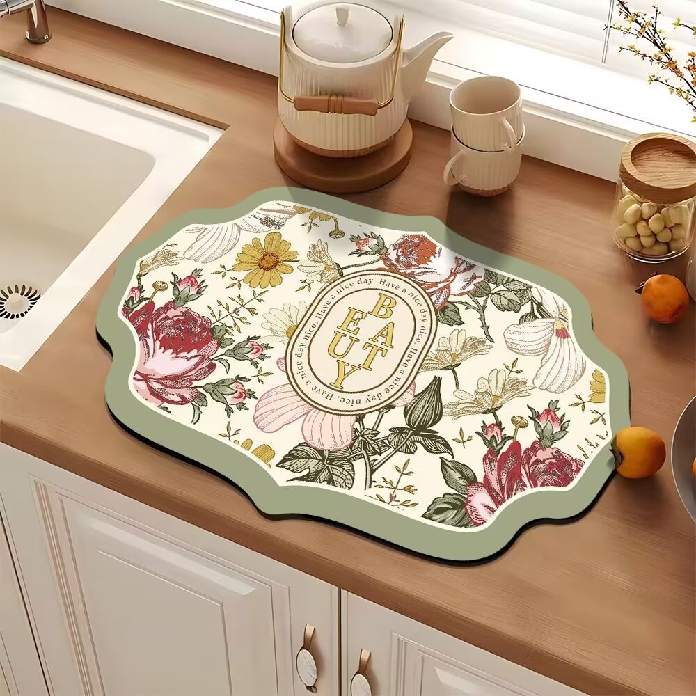 Elegant Decorative Kitchen Mat Kalsten