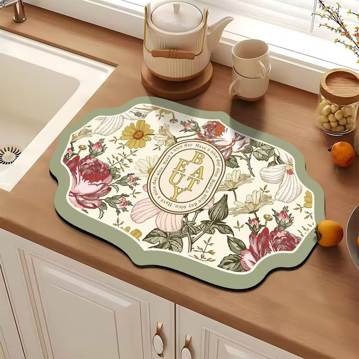 Elegant Decorative Kitchen Mat Kalsten