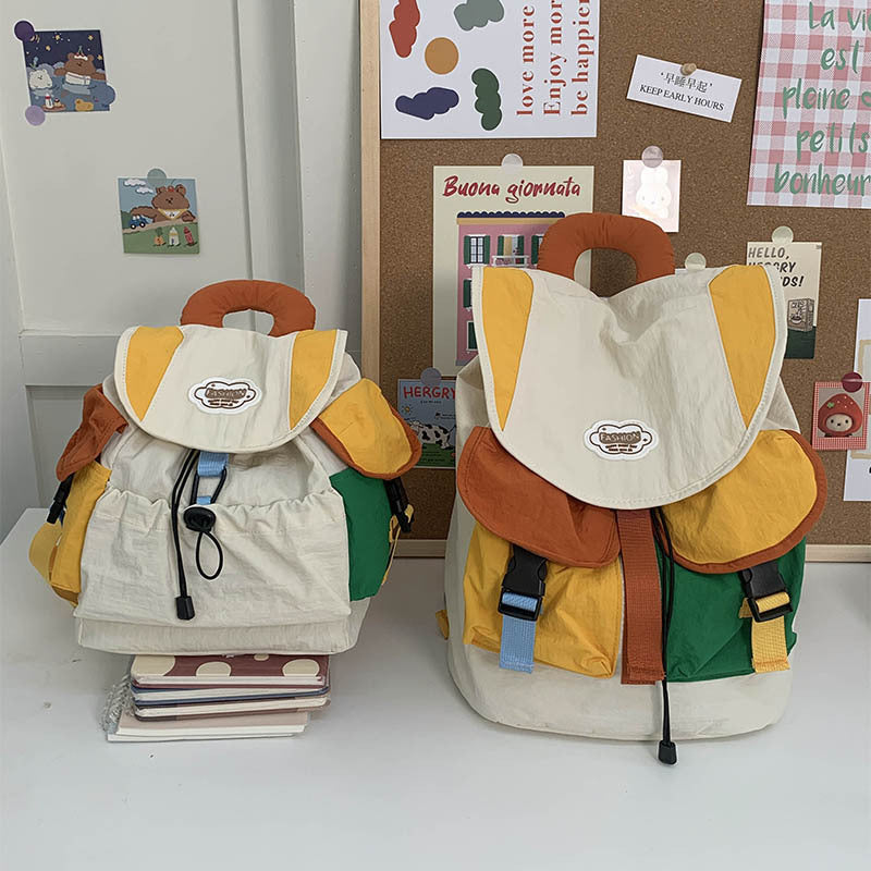 Colorful Patchwork Backpack Kalsten
