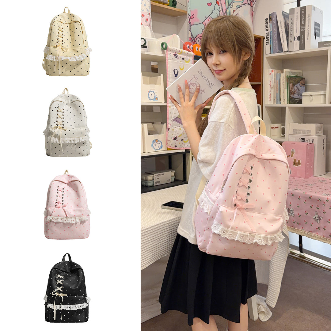 Stylish Lace-Up Backpack Kalsten