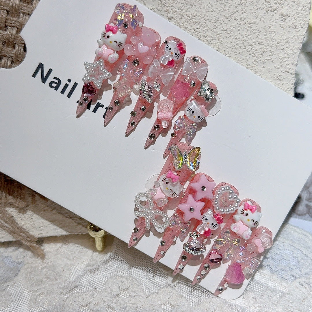 Cute Character-Themed Nail Art Set