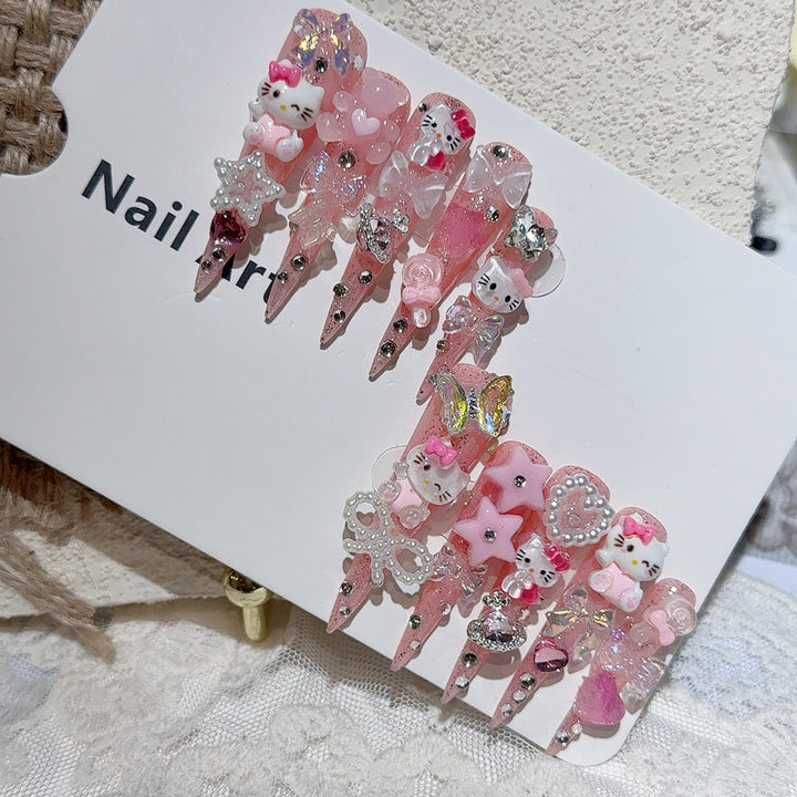 Cute Character-Themed Nail Art Set