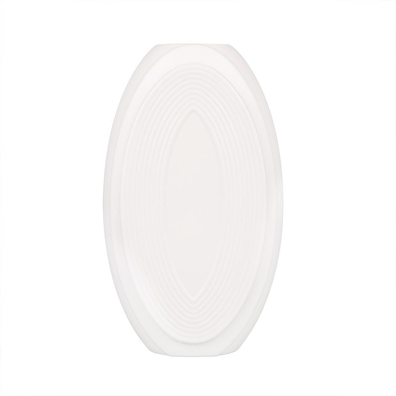 Textured Oval Decorative Vase Kalsten