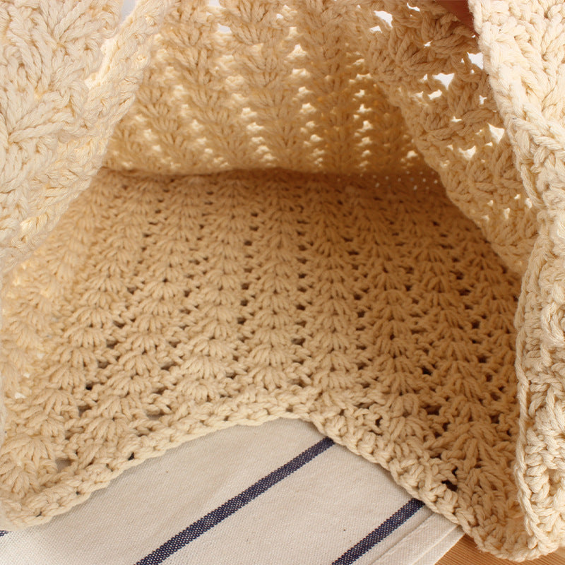 Handbag Made of Hand-Knotted Natural Material Kalsten