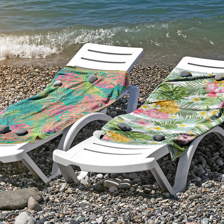 Beach towel made of skin-friendly microfiber with a creative pattern mix Kalsten