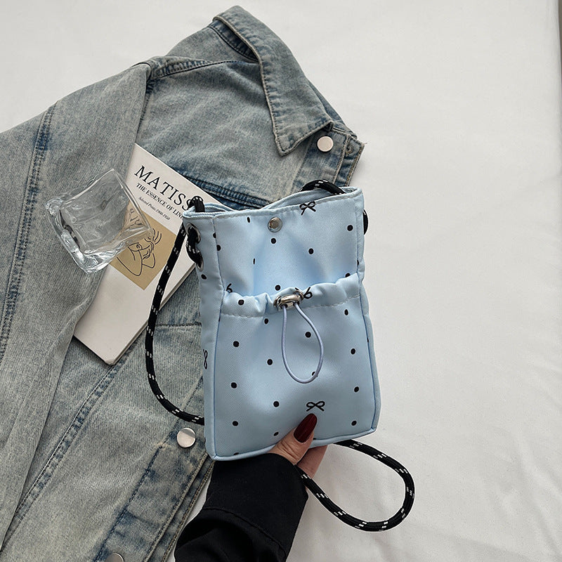 Casual Drawstring Mini Shoulder Bag