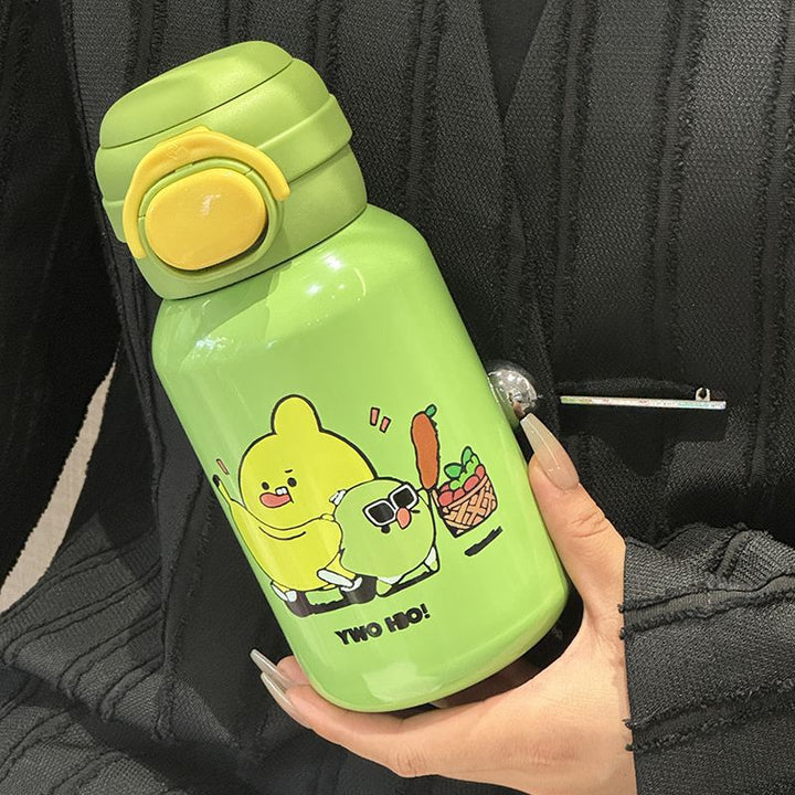 Women's Stainless Steel Water Bottle with Funny Cartoon Design Kalsten