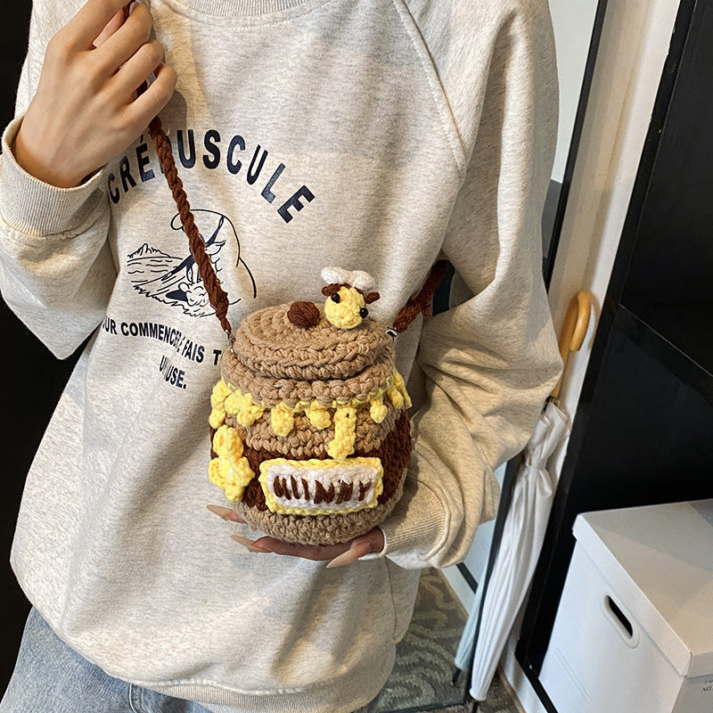 Fun Crochet Honey Jar Mini Bag
