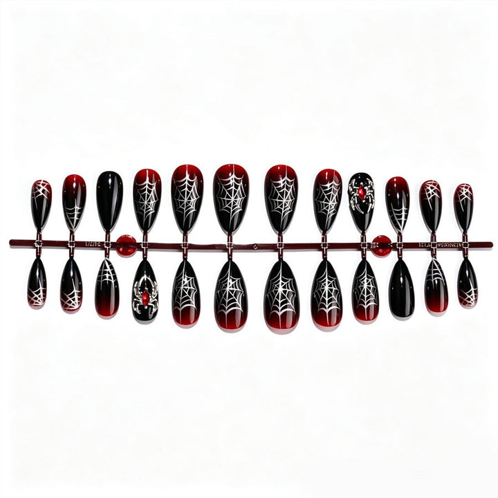 Glamorous artificial nails with spider design Kalsten