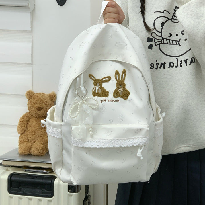 Cute Bunny-Themed Casual Backpack Kalsten
