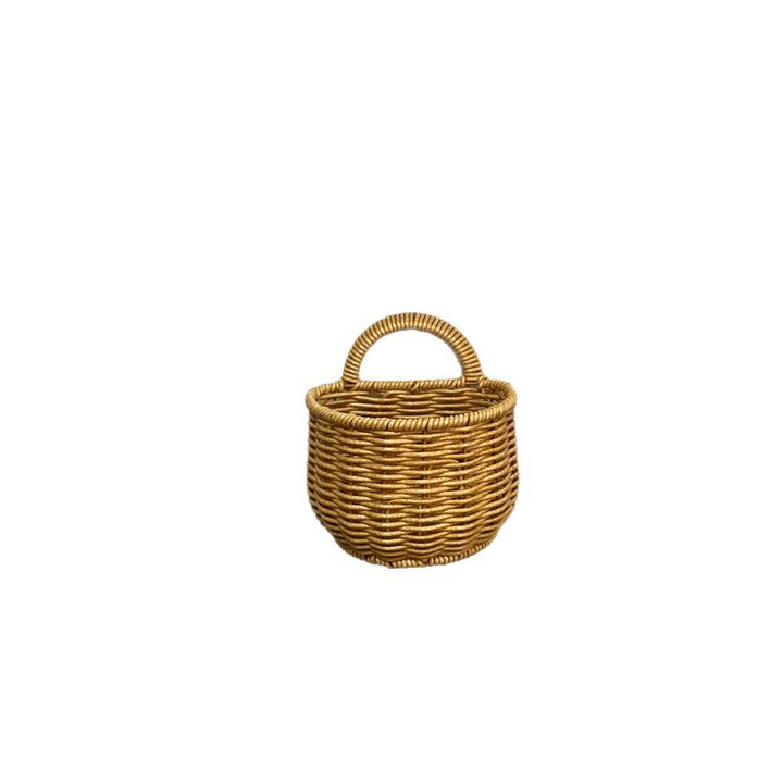 Decorative Wall-Mounted Wicker Storage Basket Kalsten