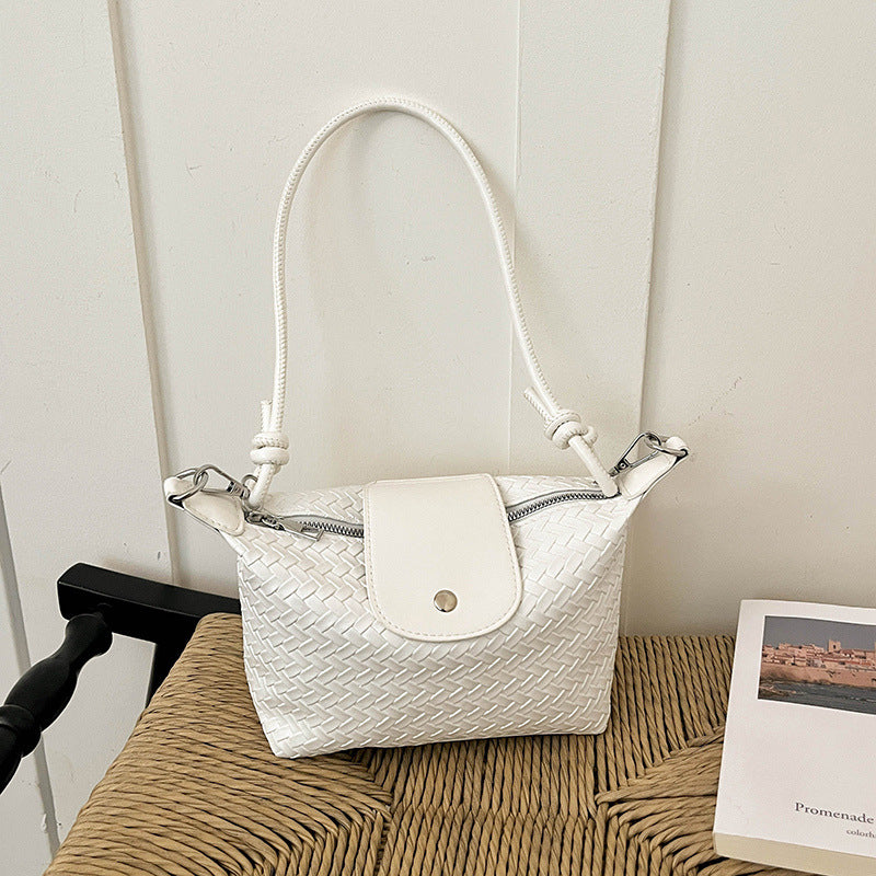 Woven Handheld Bucket Bag