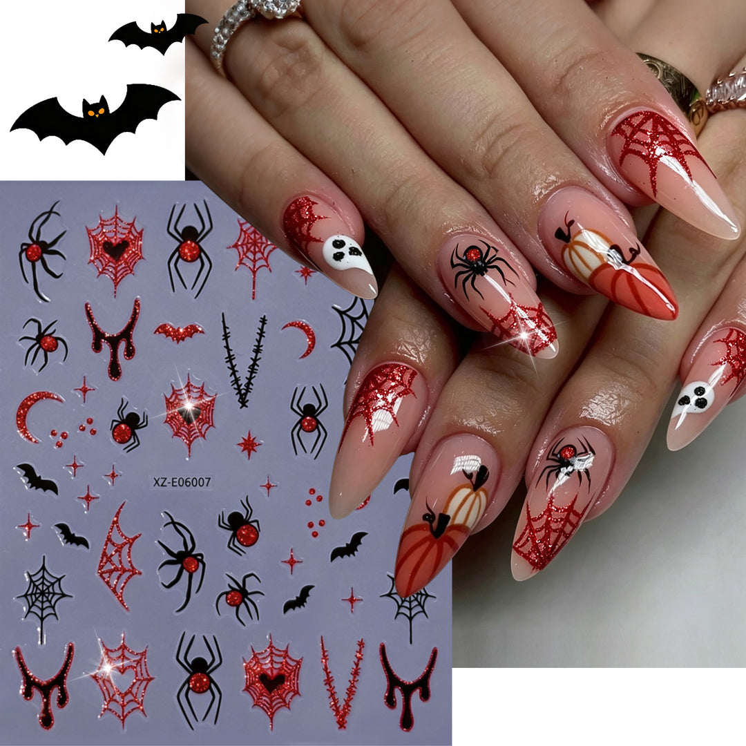 Halloween-Themed Nail Art Sticker Set  1791507032