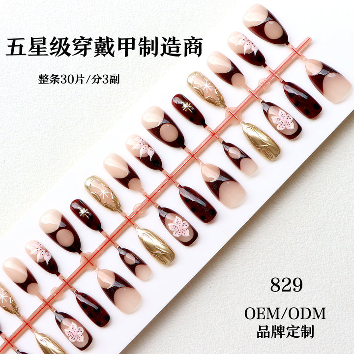 Elegant Designer Press-On Nail Art Collection Kalsten