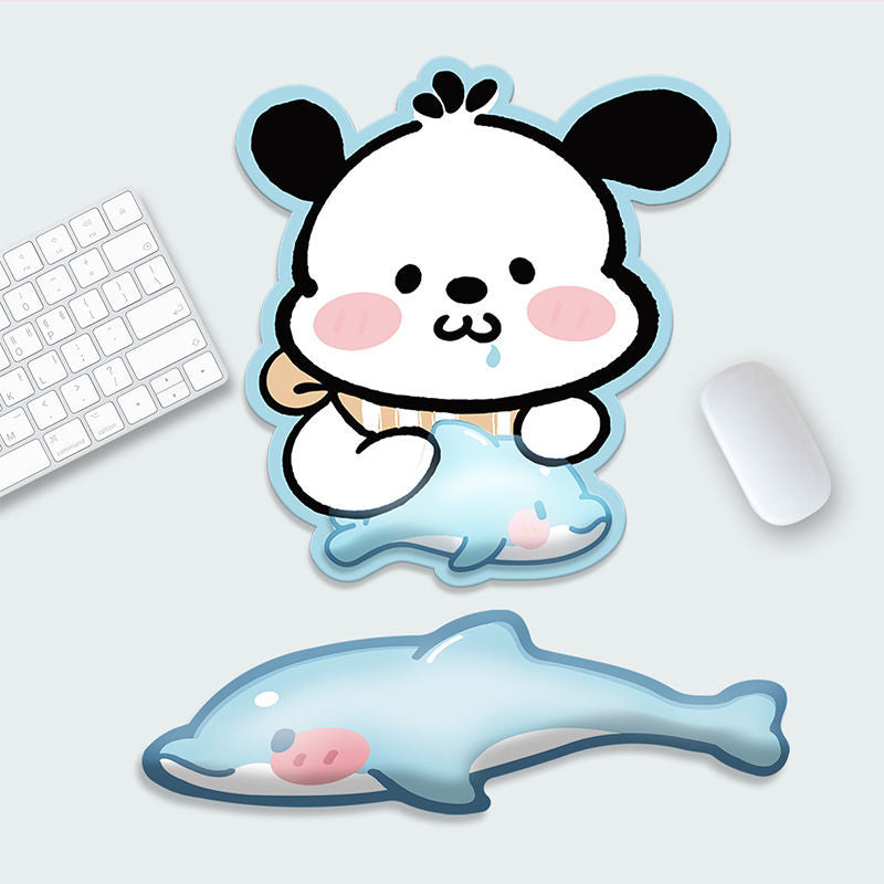 Cute Dolphin-Themed Mouse Wrist Rest