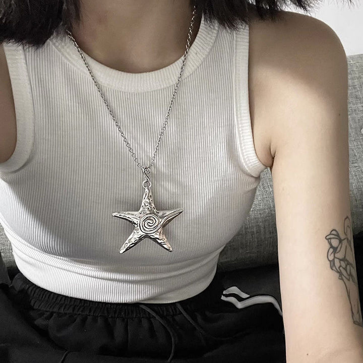 Statement Star Pendant Necklace Kalsten