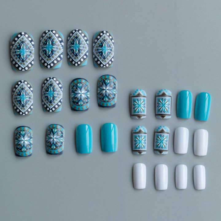 Artistic Bohemian Nail Art Set
