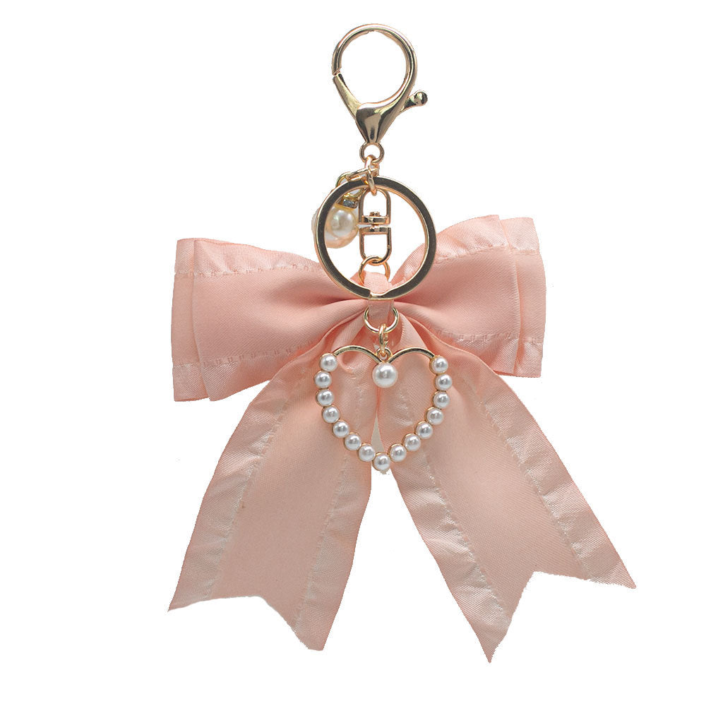 Elegant Heart-Shaped Bow Keychain Kalsten