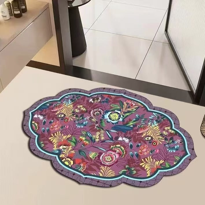 Floral Pattern Area Rug