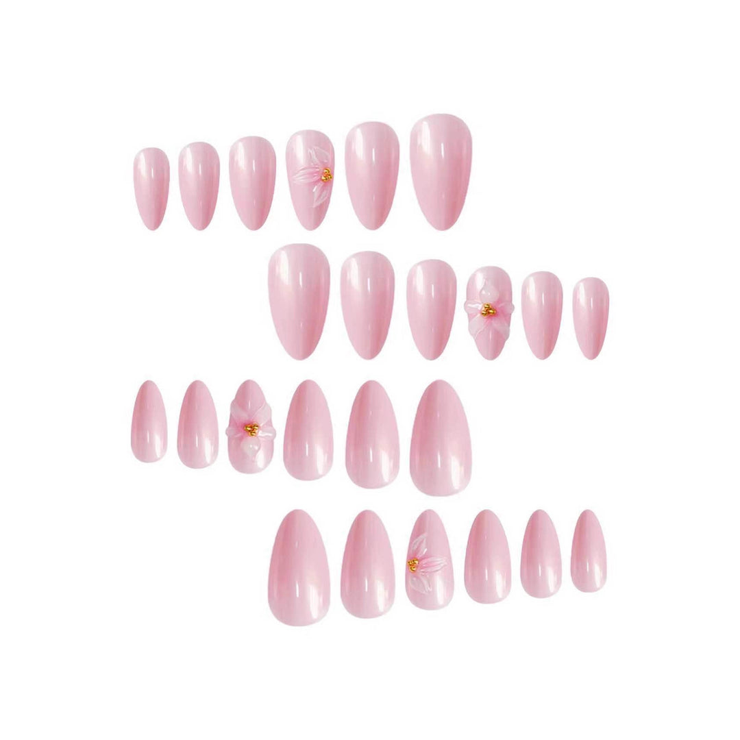 Elegant Floral Press-On Nail Extensions Kalsten