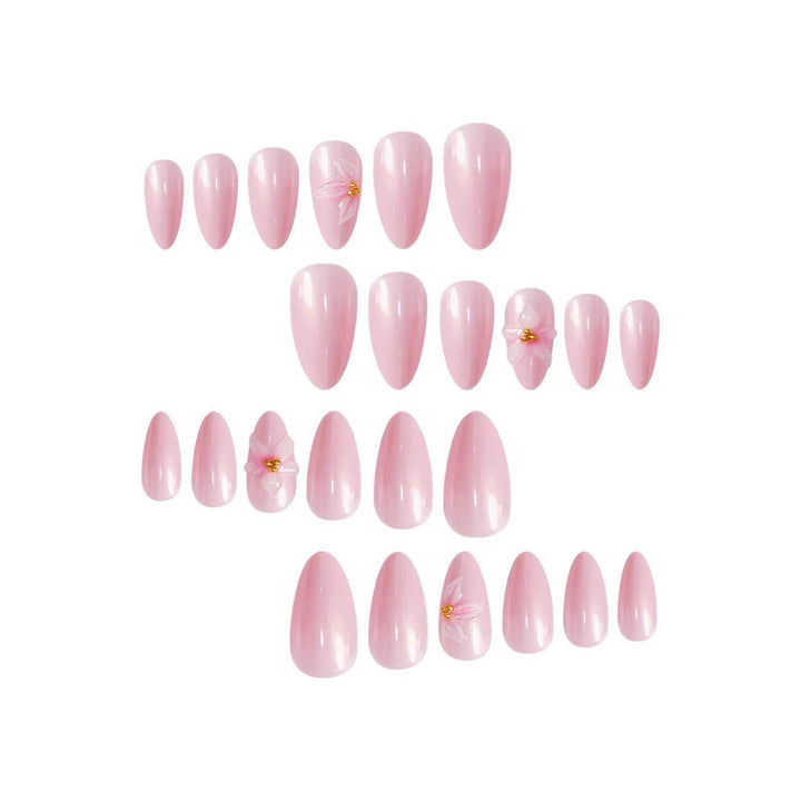Elegant Floral Press-On Nail Extensions Kalsten
