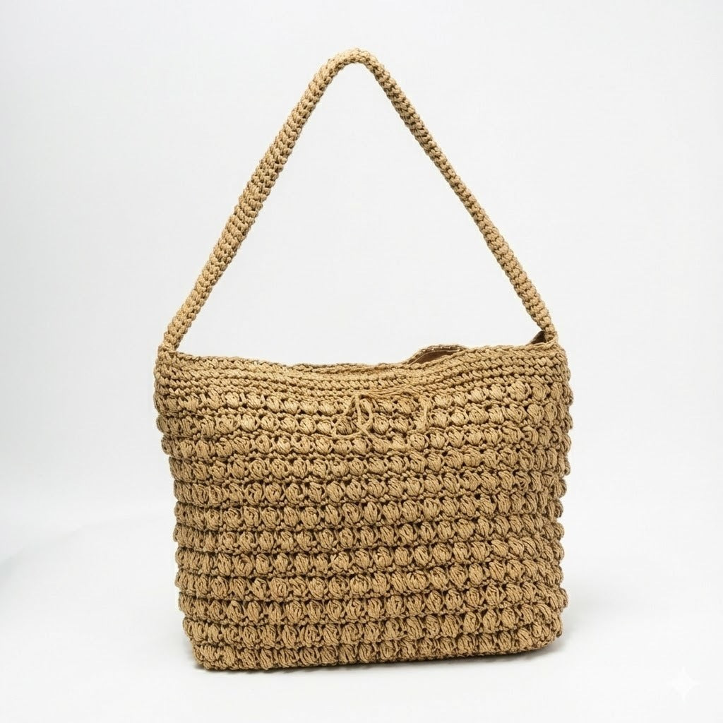 Fashionable Macrame Shopper Bag Kalsten