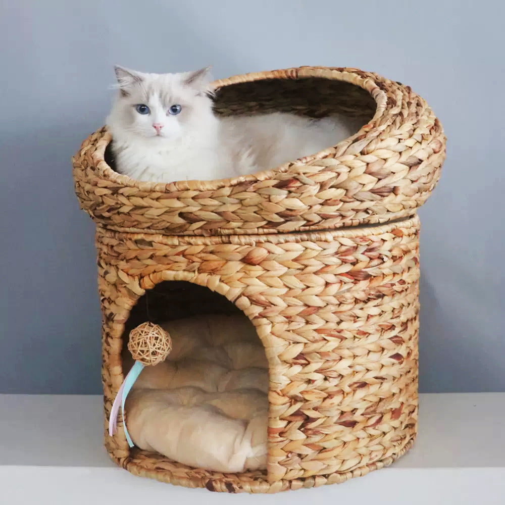 Cozy cat basket with play ball Kalsten