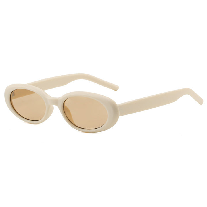 Women's oval sunglasses with transparent effect and UV protection Kalsten