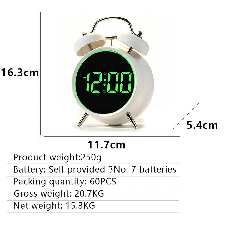 Digital alarm clock with large LED display and dual alarm function Kalsten