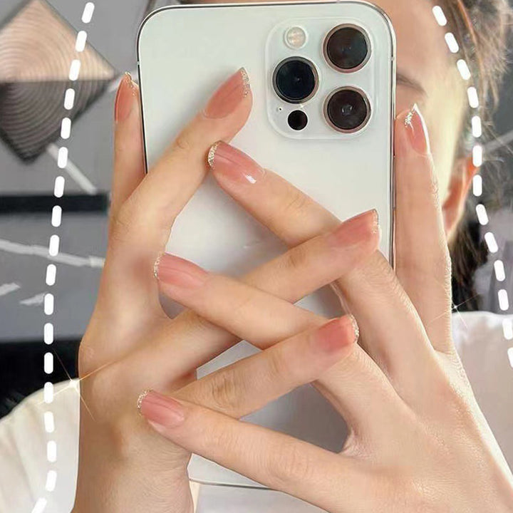 Elegant Natural Finish Nail Extensions