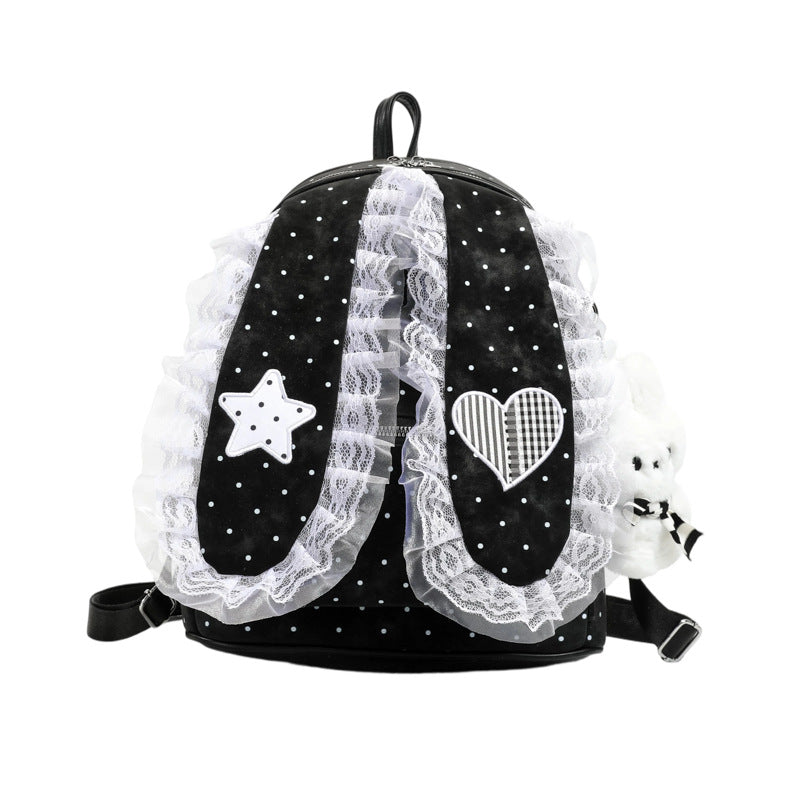 Cute Bunny-Ear Plush Backpack Kalsten
