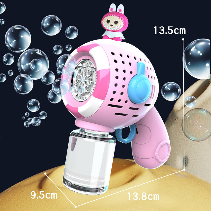 Unisex Bubble Machine with Toy Figure Kalsten