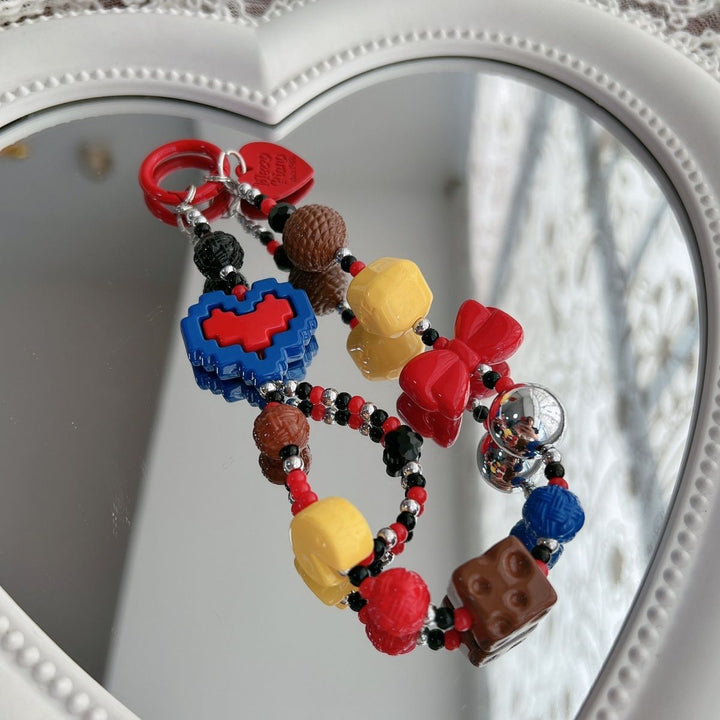 Playful Beaded Charm Keychain Kalsten 1790135504