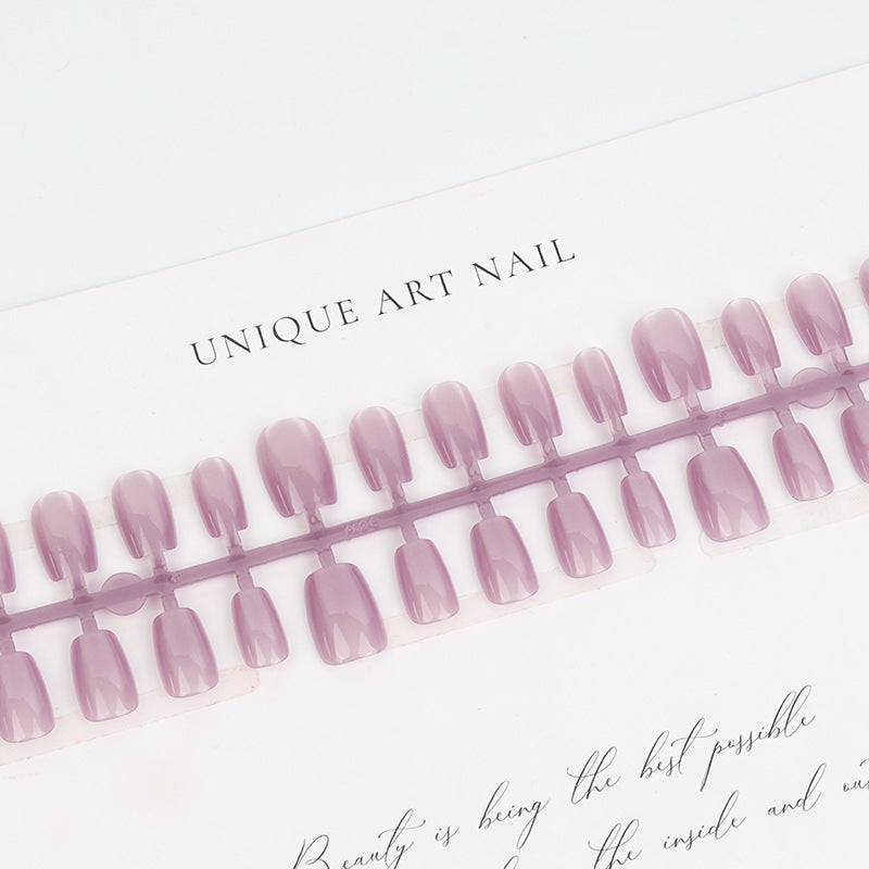 Elegant Glossy Square Press-On Nails
