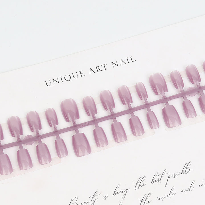 Elegant Glossy Square Press-On Nails