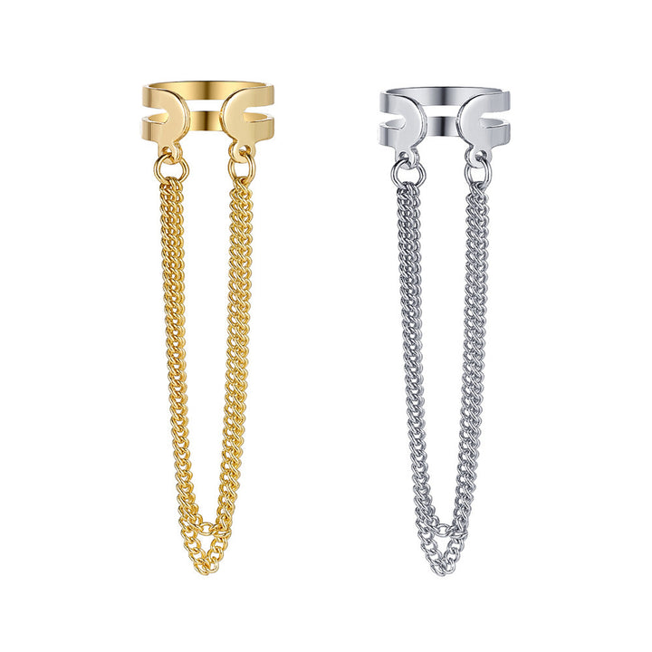 Fashionable chain ring with removable chains from Kalsten