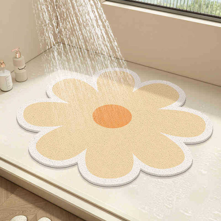 Floral Design Bath Mat Kalsten