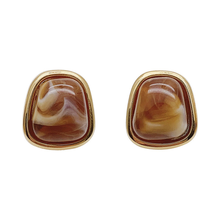 Glamorous earrings with high-quality amber elements Kalsten