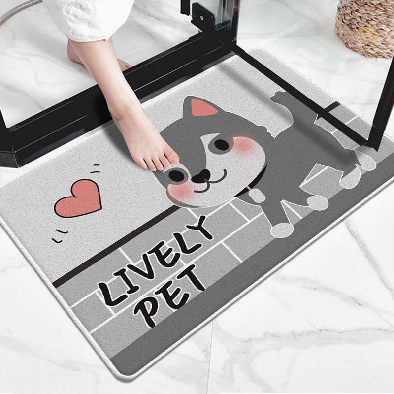 Cute Cartoon Dog-Themed Doormat Kalsten